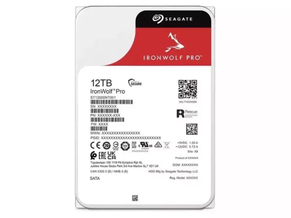 Seagate IronWolf Pro 12TB 7200RPM SATA 6Gb/s 3.5"