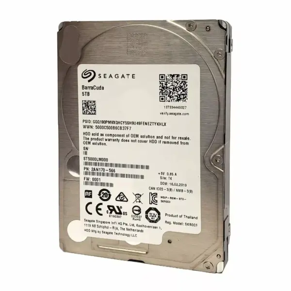 Seagate BarraCuda 5TB ST5000LM000 5400RPM SATA 2.5"