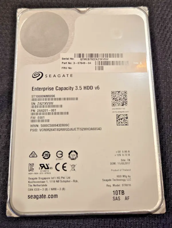Seagate Exos X10 10TB SAS 3.5" ST10000NM0096